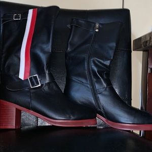 Leather riding boots